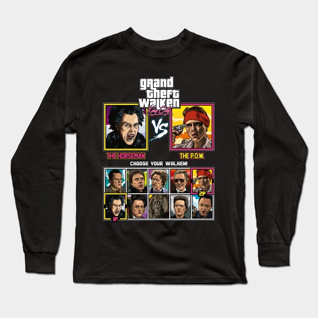 Christopher Walken Fighter Long Sleeve T-Shirt by RetroReview